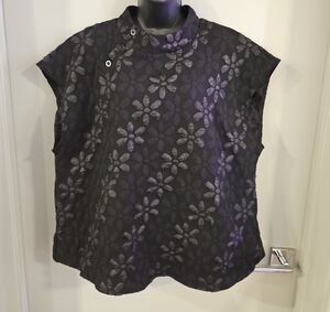 Floral Black Women's Top